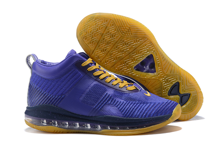 Nike LeBron x John Elliott Icon QS Purple Yellow Shoes